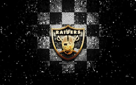 Télécharger Fonds Décran Raiders Doakland Paillettes Logo De La Nfl