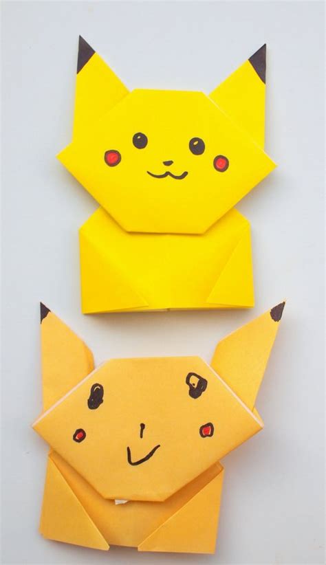 Easy Origami Pikachu Tutorial Pink Stripey Socks