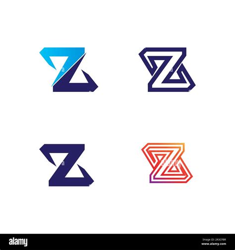 Z Letter And Z Logo Design Vector Identity Illustration Stock Vector