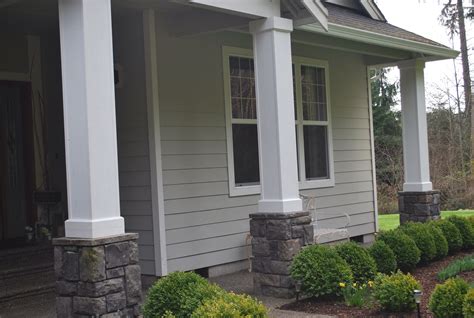 It's the white plastic rail and baluster system that just looks cheap to me. Pin by jcharpyx25 jcharpyx25 on Stone and brick and siding ...