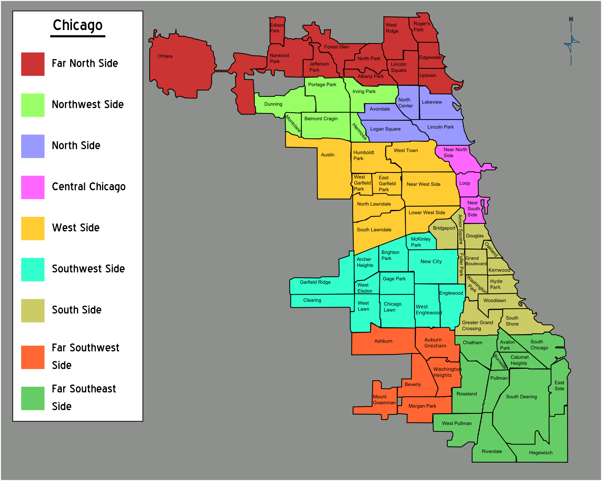 Printable Map Of Chicago Neighborhoods - Get Your Hands on Amazing Free ...