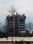 English: Phone company tower, built in 1970 Español: Torre de GUATEL, construido en 1970