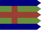 Proposal for Flag of Jutland, designed by artist Per Kramer[1] (actual use is not recorded)