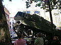 Leopard 2E offloading from a truck, Madrid 2006