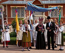 Bondbröllop i åländska Jomala, Finland