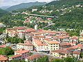 Panorama di Aulla, Toscana, Italia