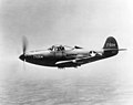 A P-39 in flying