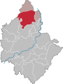 Lage von Jößnitz (mit Steinsdorf und Röttis