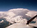 Cumulonimbus incus viewed from airplane