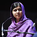 Malala Yousafzai, rights activist from Pakistan