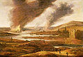 Painting showing the Raid on the Medway