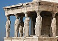 The Karyatides statues of the Erechtheion