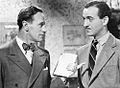 Leslie Howard and David Niven, 1942