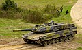 Leopard 2A5 bei einem Manöver in Deutschland