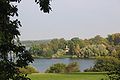 Blick auf 'Große Neugierde' und Glienicker Brücke (links)