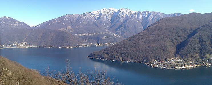 and a view to Monte Generoso