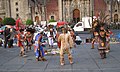 Indigenous dance show at Zócalo