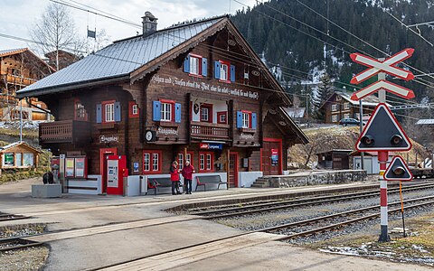 Bahnhof Langwies der Arosabahn.