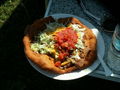 A Native American frybread taco