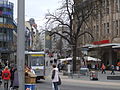 Straßenbahnen im Stadtzentrum (Bahnhofstraße)