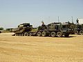 Leopard 2A4 loading onto a carrier