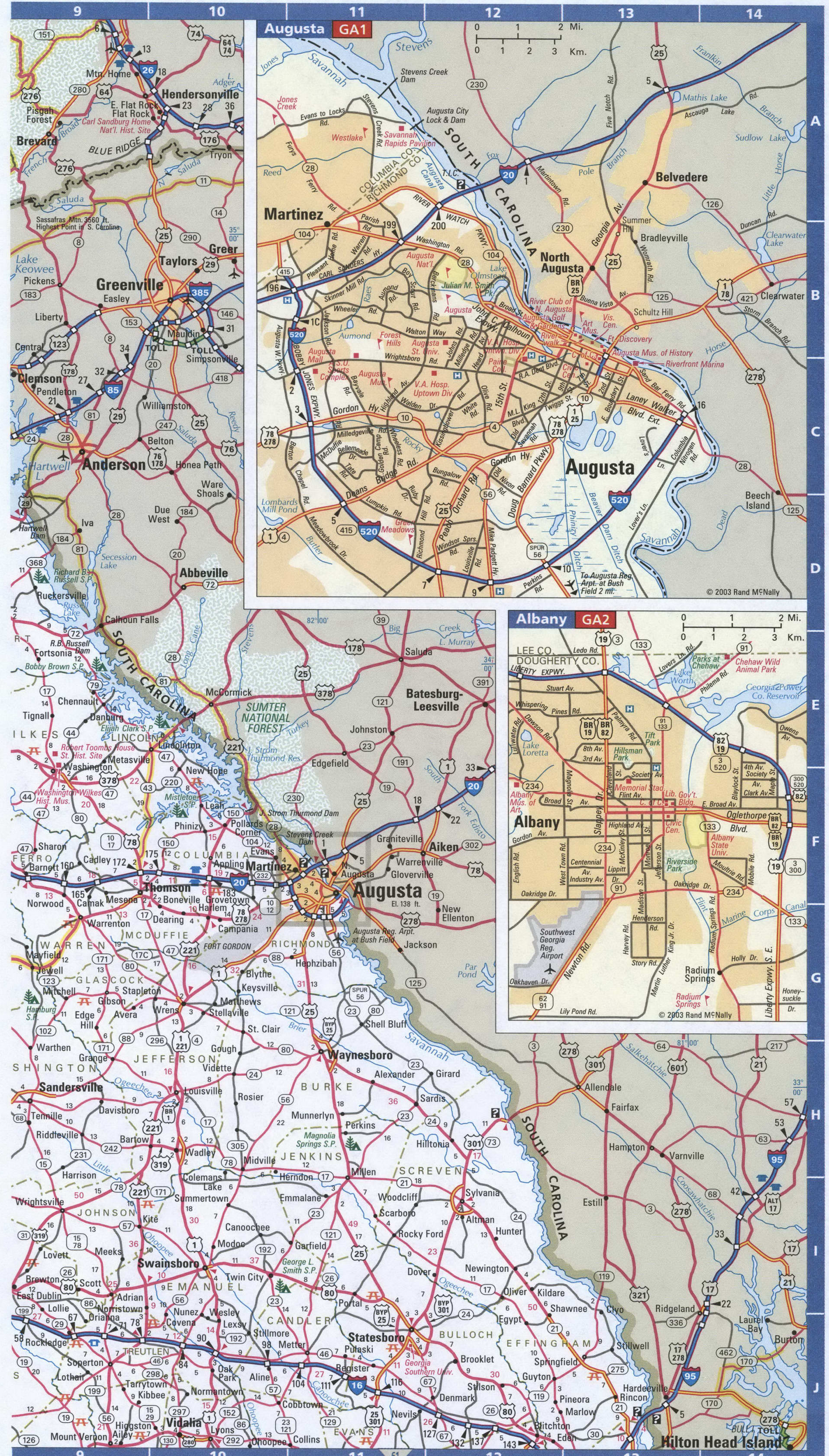 Ga States Highway Maps