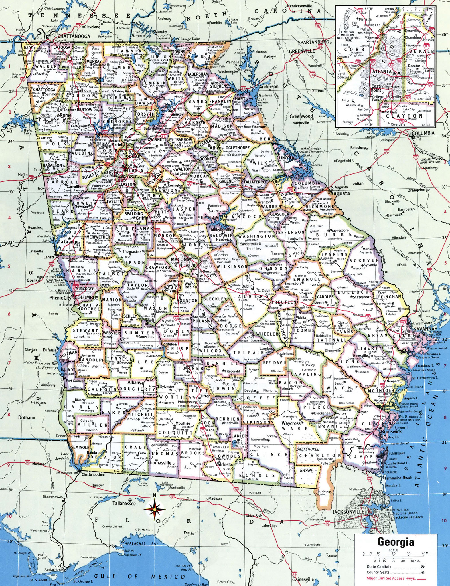 Georgia County Map Pdf - Calendar 2024