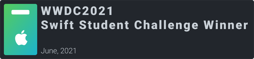 WWDC2021 Swift Students Challenge Acknowledgement