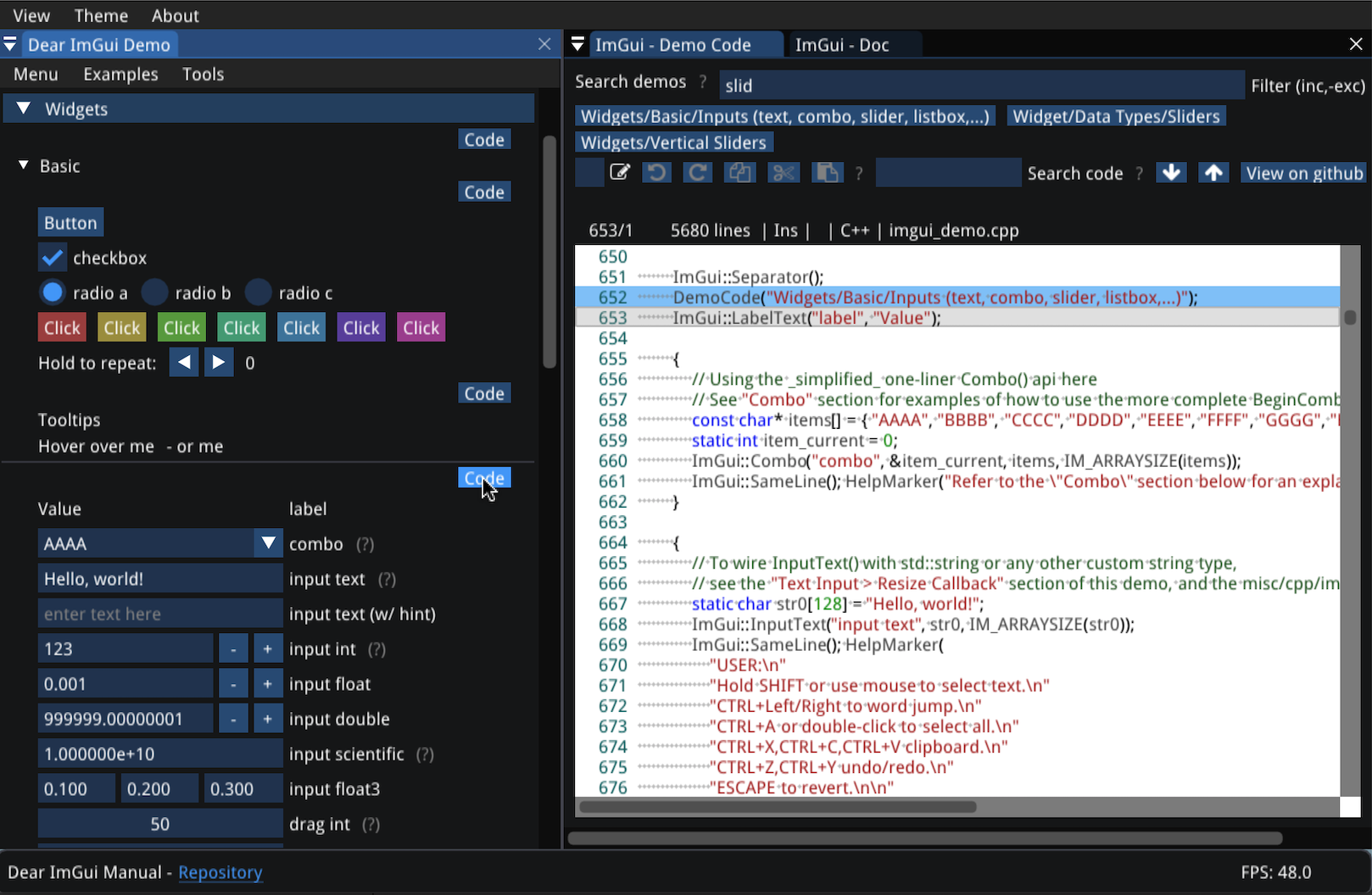 ImGui Manual