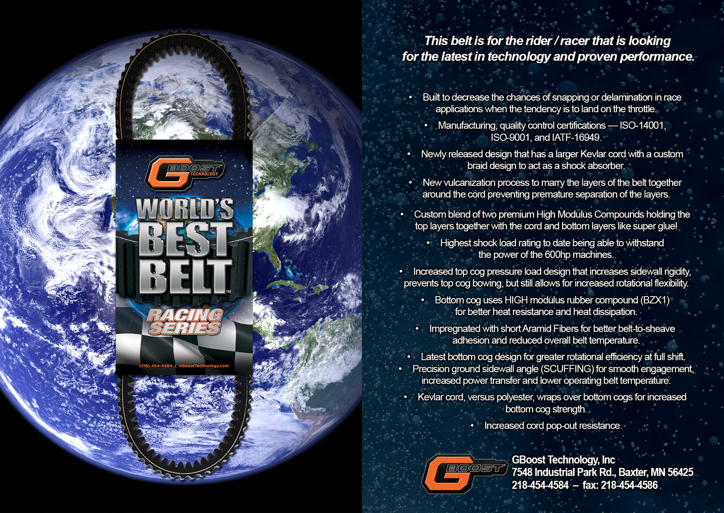 Can Am X3 Gboost Worlds Best Race Series Belt