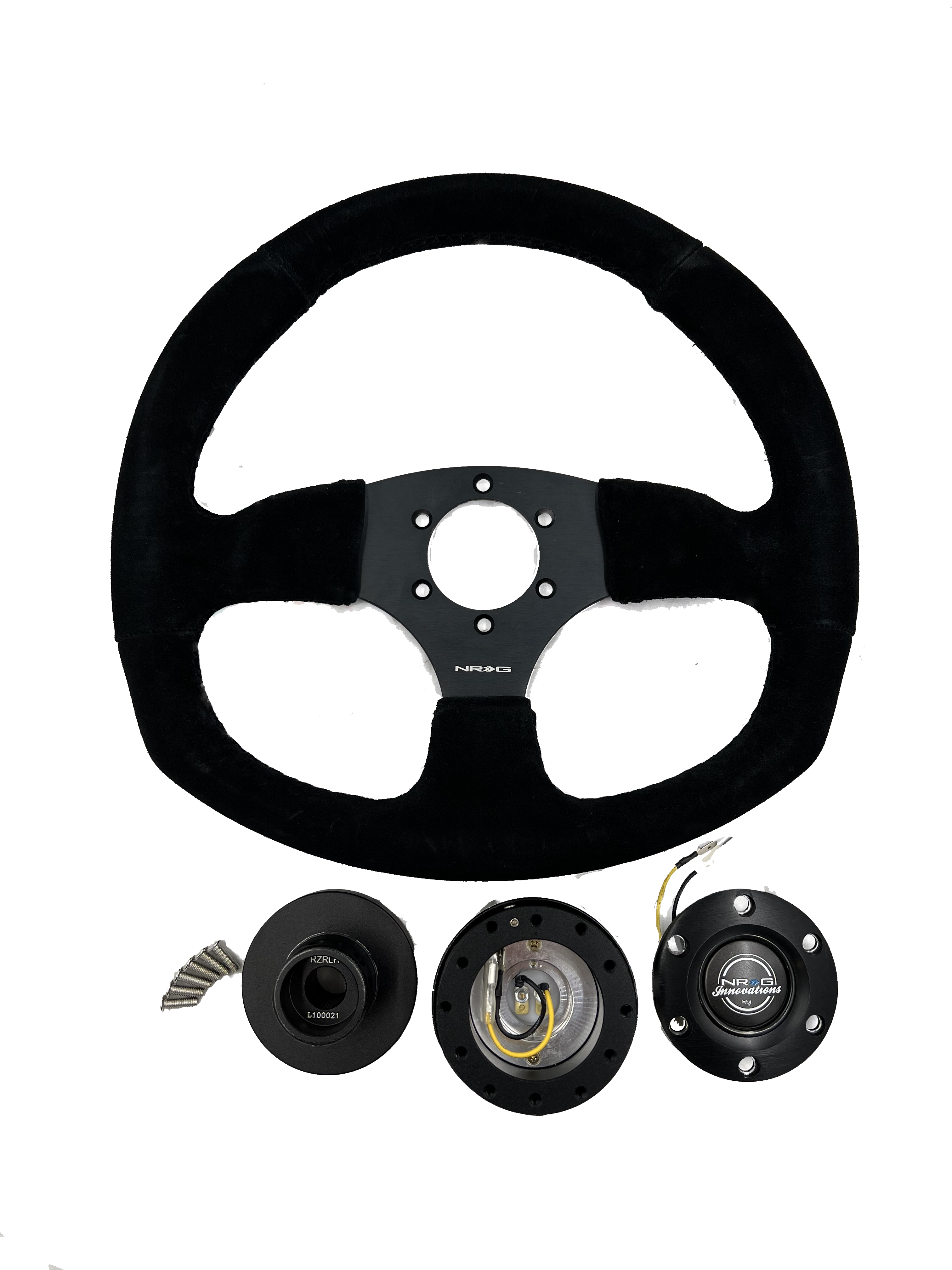 NRG Steering Wheel + Quick Release Setup - Fits X3 and RZR