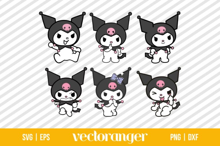 Kuromi SVG Cut File Bundle | Vectoranger image.