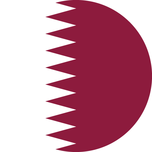 Vector flag of Qatar - Circle