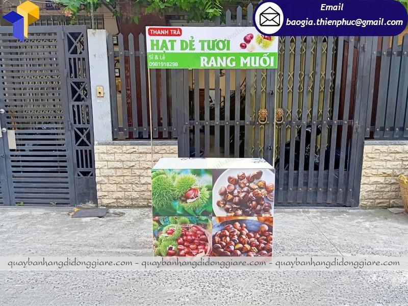 Báo giá booth bán hàng mẫu thiết kế độc đáo tone màu xịn xò