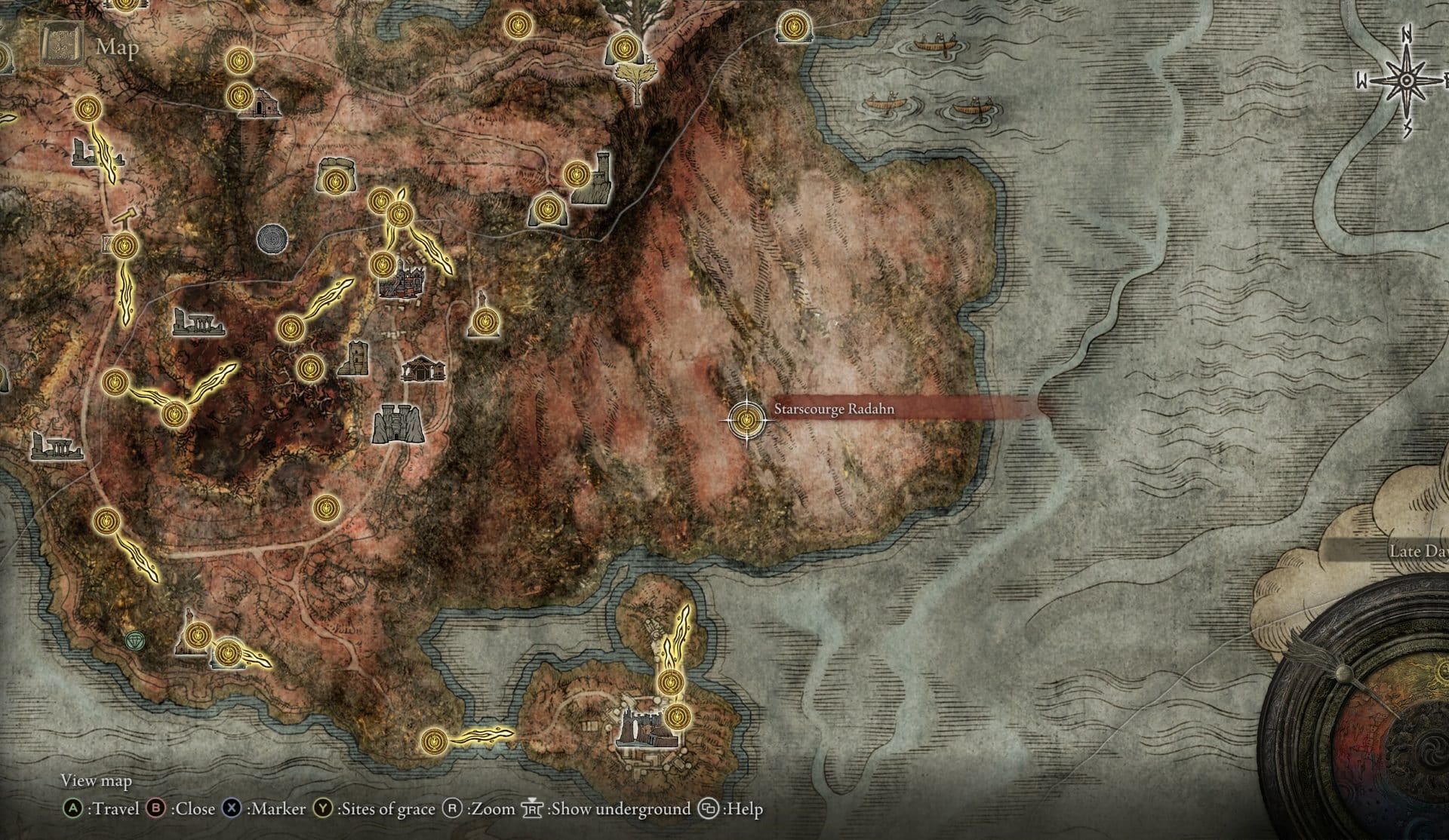 Radhan armor - map location