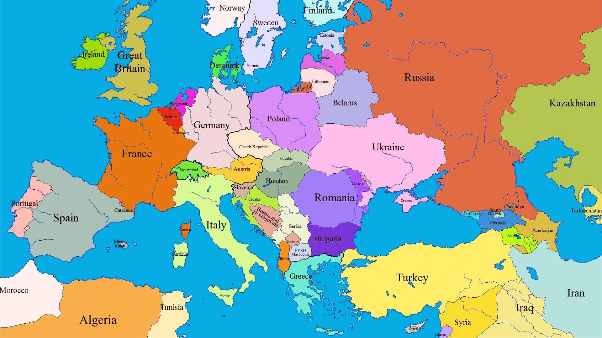 Political Map Of Europe 1920 United States Map - vrogue.co