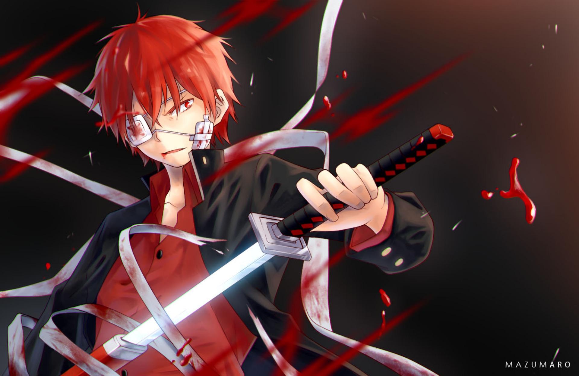 Red Haired Anime Boy With Sword This list includes both male and female ...