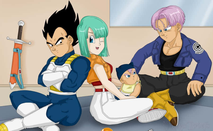 Vegeta's Family Wallpaper