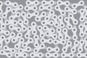 digital art, Gray background, Minimalism, Bicycle chain