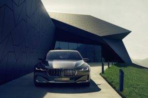 nature, Landscape, Modern, Architecture, Car, BMW, Grass, BMW Vision Future Luxury, Sunlight, Glass, House, Hills