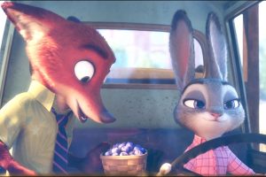 Judy Hopps, Nick Wilde, Anthro, Zootopia, Movies, Cartoon, 3D, Blueberries, Screen shot, Animals, Fox, Rabbits