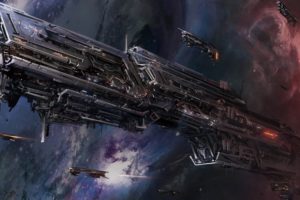 spaceship, Ship, Futuristic, Space, Art, Artwork