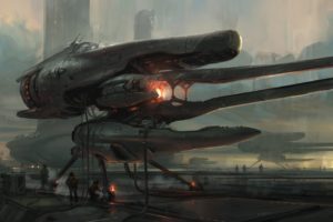 spaceship, Ship, Futuristic, Space, Art, Artwork