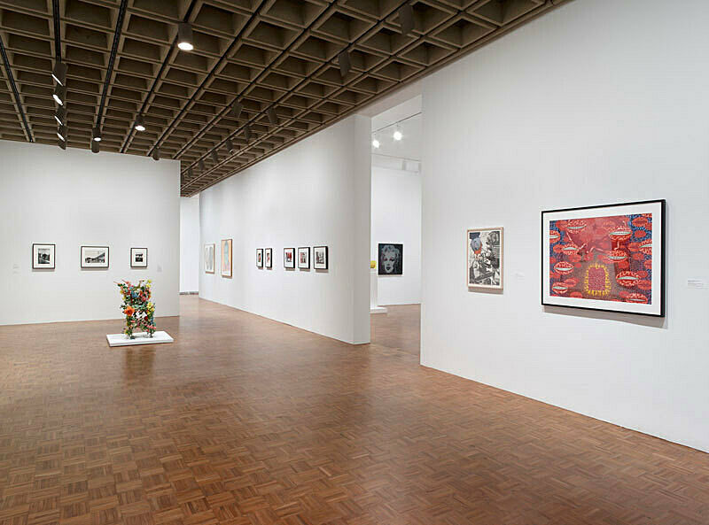 Installation view of Sinister Pop.