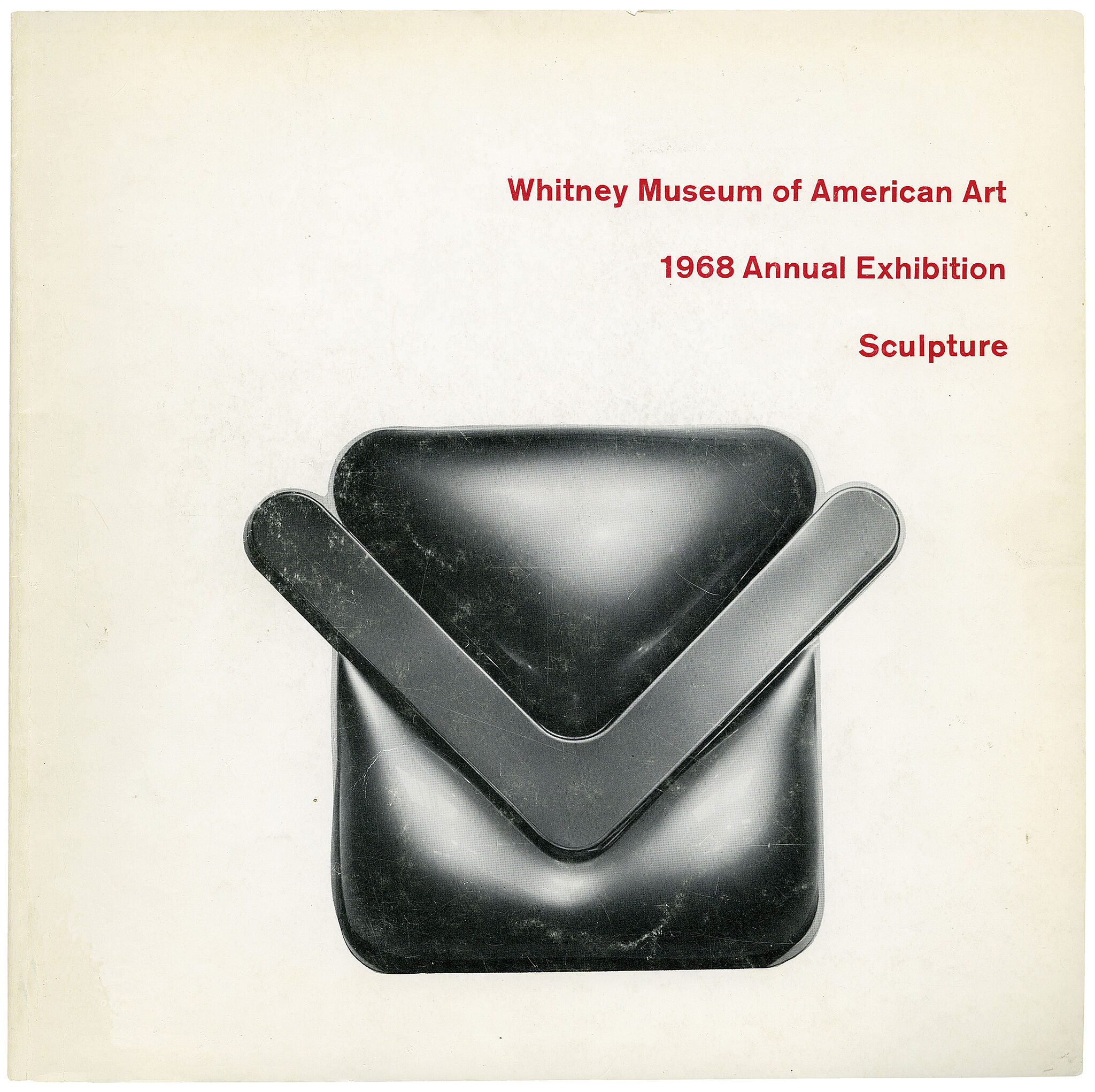 Catalogue cover for the 1968 Annual Exhibition: Contemporary American Sculpture