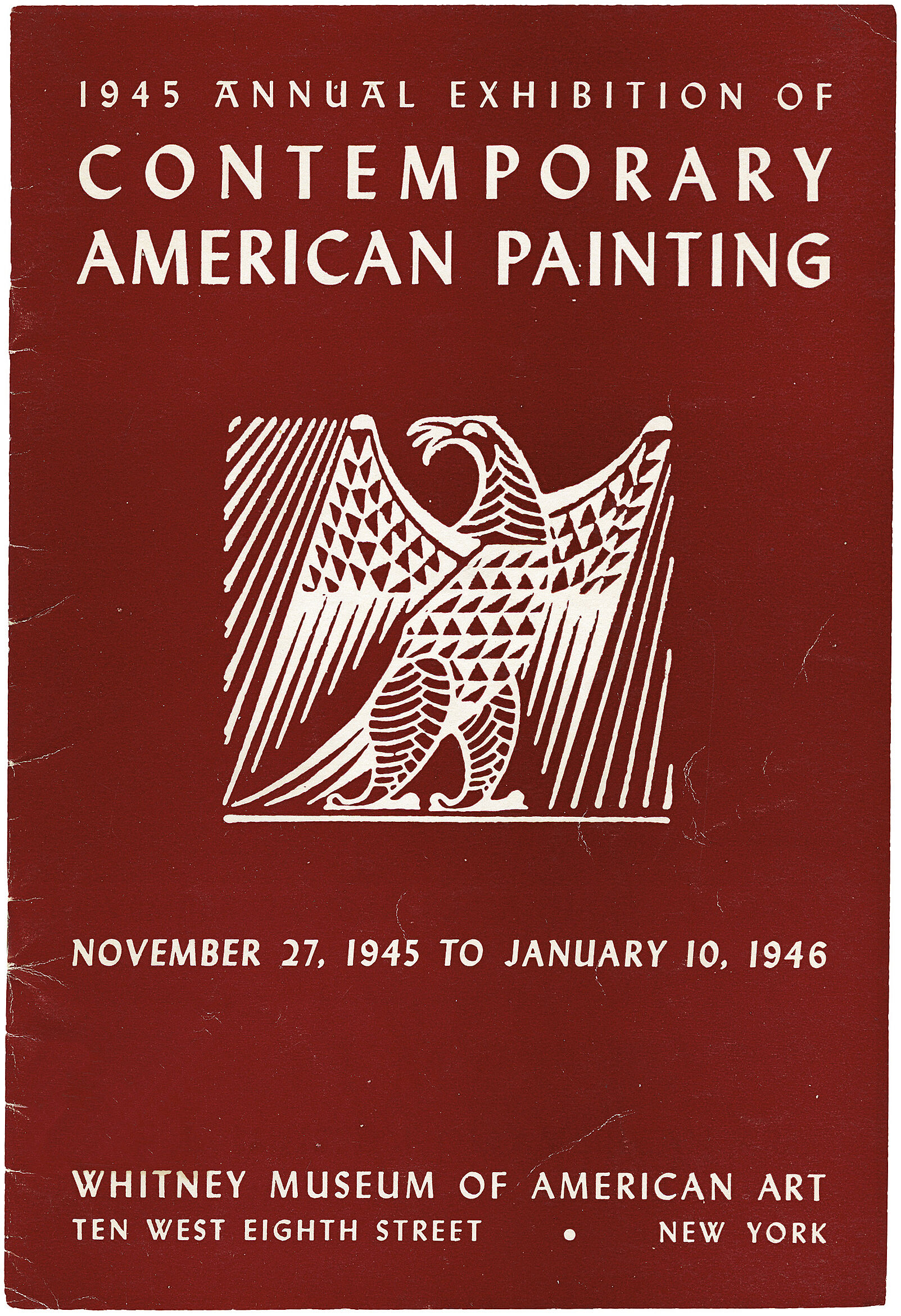 Cover for 1945 Annual catalogue