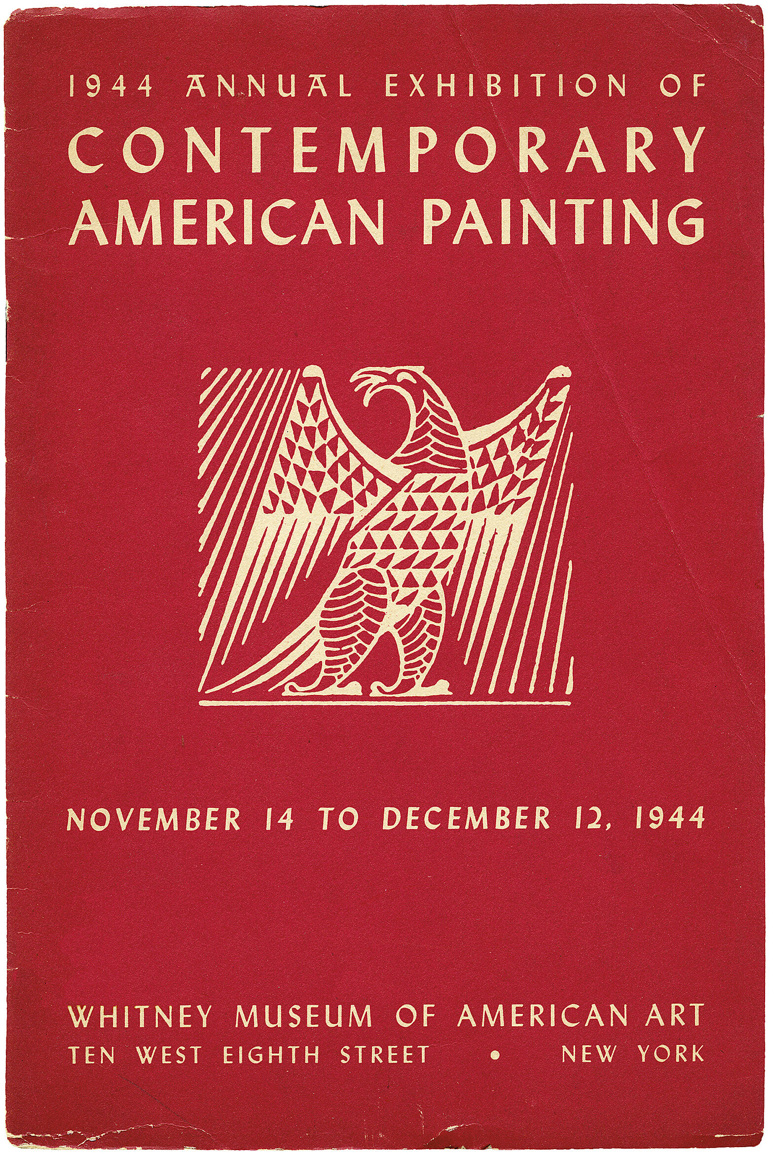 Cover for 1944 Annual Exhibition of Contemporary American Painting catalogue