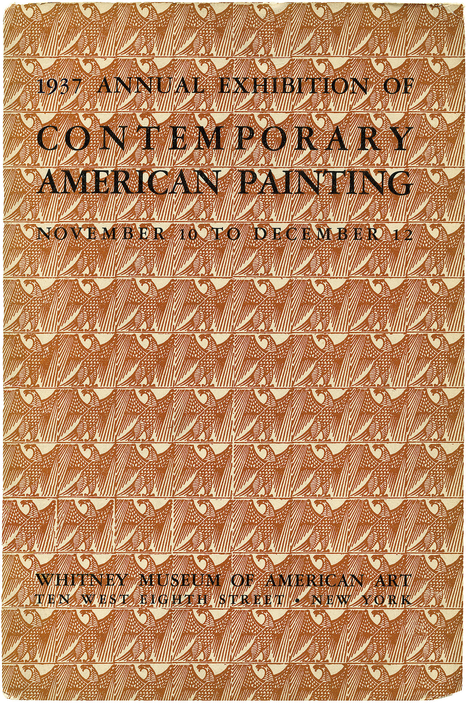 Cover for 1937 Annual Exhibition of Contemporary American Painting catalogue