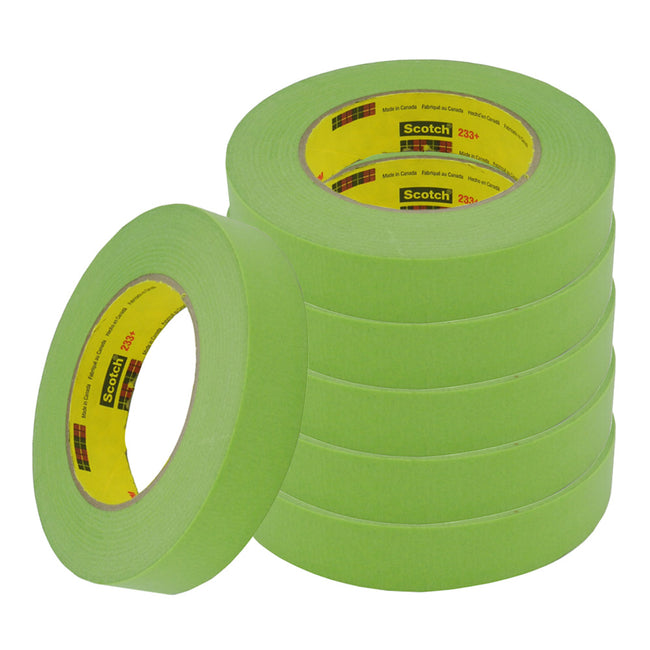 3M Scotch 233+ Performance Automotive Masking Tape 24mm x 55m Roll Green x 24