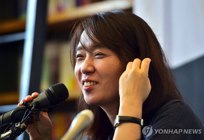 Novelist Han Kang who won the 2024 Nobel Prize for Literature. [Photo source = Yonhap News]